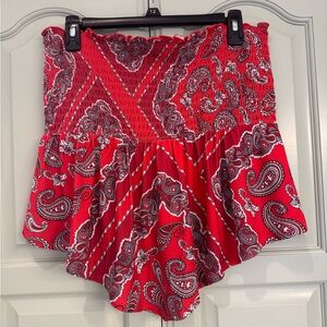 VENUS Red Paisley Tank Top